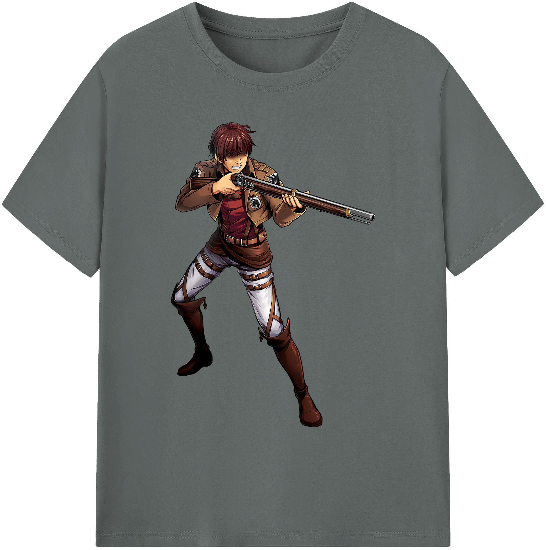 （画像用） 進撃の巨人 Attack on Titan 綿100％ メンズ半袖Tシャツ｜肌触りやわらか＆通気性